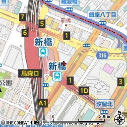 立呑処へそ 新橋駅前店周辺の地図