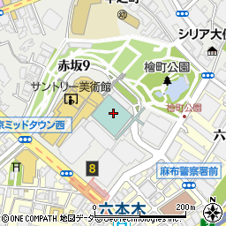 東京ミッドタウンホテル駐車場周辺の地図