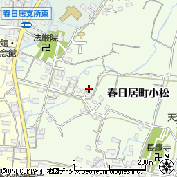 山梨県笛吹市春日居町小松970周辺の地図