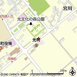 図書館南側入口周辺の地図