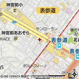 東京都渋谷区神宮前5丁目2-5周辺の地図