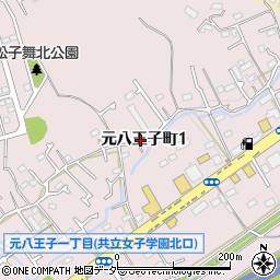 東京都八王子市元八王子町1丁目周辺の地図