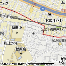 東京都世田谷区赤堤5丁目40周辺の地図
