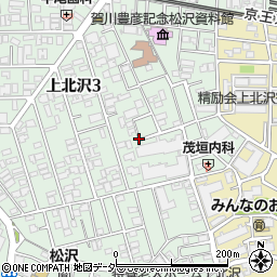 東京都世田谷区上北沢3丁目周辺の地図