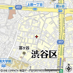 東京都渋谷区富ケ谷2丁目周辺の地図