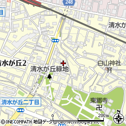 東京都府中市清水が丘周辺の地図