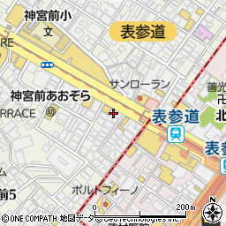東京都渋谷区神宮前5丁目2-2周辺の地図