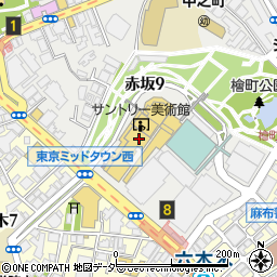 東京ミッドタウン周辺の地図