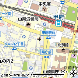 甲府駅前郵便局周辺の地図