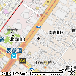 東京都港区南青山3丁目11周辺の地図