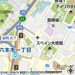 東京都港区六本木1丁目3 40の地図 住所一覧検索 地図マピオン