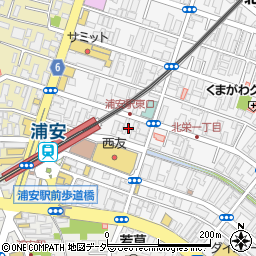 タイムズ浦安第２９駐車場周辺の地図