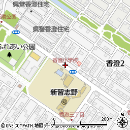 香澄小学校周辺の地図
