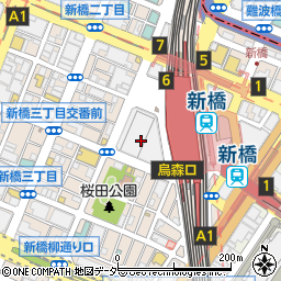 個室居酒屋 北の台所 新橋店周辺の地図