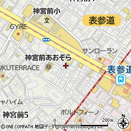 東京都渋谷区神宮前5丁目7-12周辺の地図