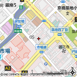 東京都中央区築地4丁目周辺の地図