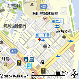 亀印食堂周辺の地図