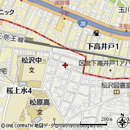東京都世田谷区赤堤5丁目40-12周辺の地図