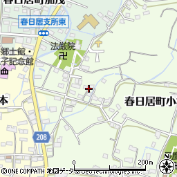 山梨県笛吹市春日居町小松30周辺の地図