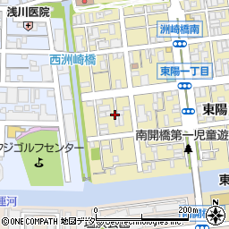 東京都江東区東陽1丁目3周辺の地図