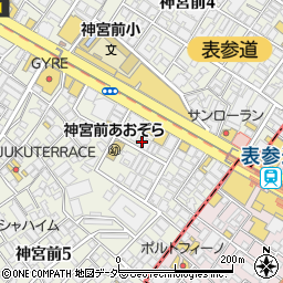 東京都渋谷区神宮前5丁目7-14周辺の地図
