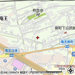 山梨県甲斐市竜王新町24周辺の地図