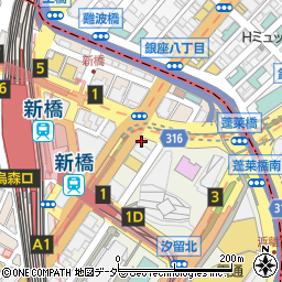 ゴルフパラダイス新橋銀座口店周辺の地図