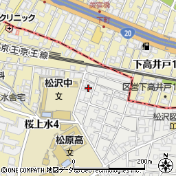 東京都世田谷区赤堤5丁目38周辺の地図