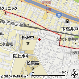 東京都世田谷区赤堤5丁目38-5周辺の地図