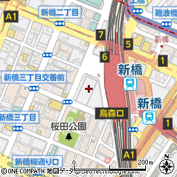 餃子や 新橋店周辺の地図