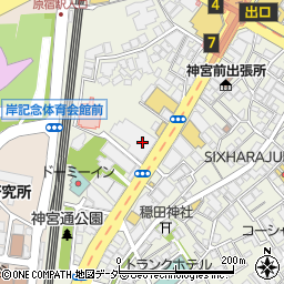 ニッポンレンタカー原宿明治通り営業所周辺の地図