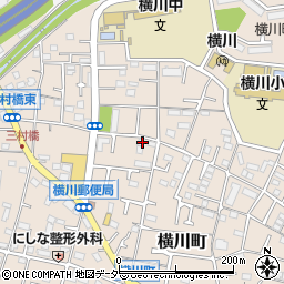 東京都八王子市横川町528周辺の地図
