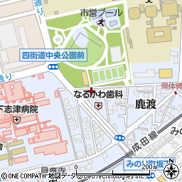 千葉県四街道市鹿渡951-8周辺の地図