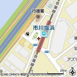 市川塩浜駅周辺の地図