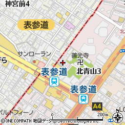 東京都港区北青山3丁目5-38周辺の地図