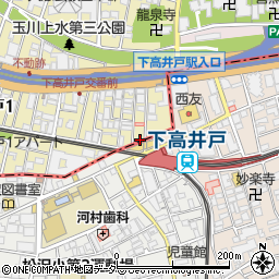 下高井戸駅前クリニックみみはなのどプラス周辺の地図