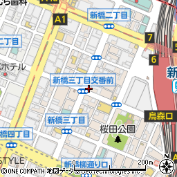 磯丸水産 新橋烏森通り店周辺の地図