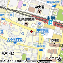 駅レンタカー甲府営業所周辺の地図