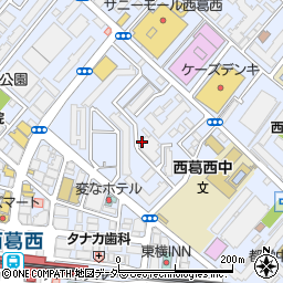 東京都江戸川区西葛西5丁目周辺の地図