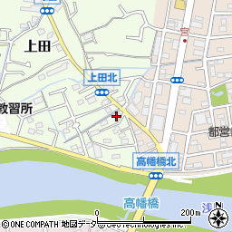 東京都日野市上田384周辺の地図