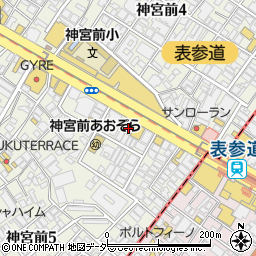 東京都渋谷区神宮前5丁目7周辺の地図