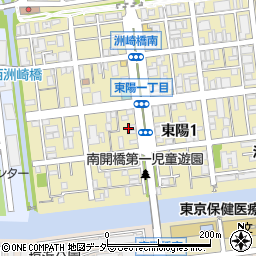 東京都江東区東陽1丁目17周辺の地図