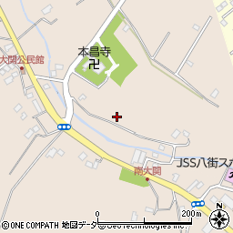 千葉県八街市大関周辺の地図