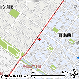 千葉県千葉市美浜区幕張西1丁目24-4周辺の地図