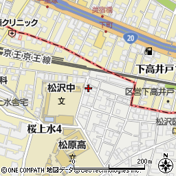 東京都世田谷区赤堤5丁目38-6周辺の地図