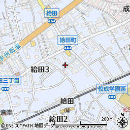 東京都世田谷区給田3丁目周辺の地図