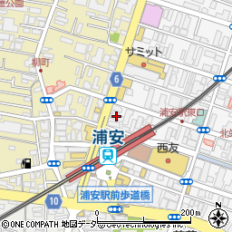 京葉銀行浦安支店 ＡＴＭ周辺の地図