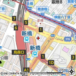 estowl Ginza周辺の地図