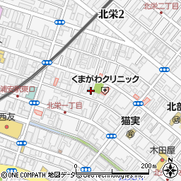 千葉県浦安市北栄1丁目周辺の地図