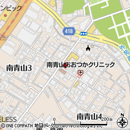 ファミリーマート南青山四丁目店周辺の地図